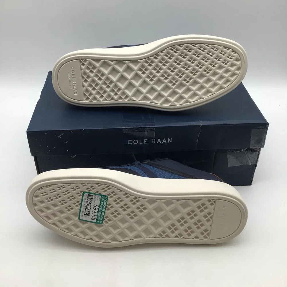 Cole Haan Grand CC Winner Mens‎ Size 9 Blue Ivory Low Top Sneakers C38800 NEW